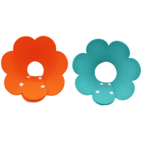 Bardusch-Lot de 2 colliers élisabéthains fleuris ajustables pour chat post-opératoire