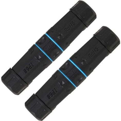 Bardusch-Lot de 2 connecteurs blindés RJ45 étanches IP68 Cat5/5e/6 8P8C Ethernet LAN Coupleur femelle vers femelle Adaptateur réseau pour l'extérieur