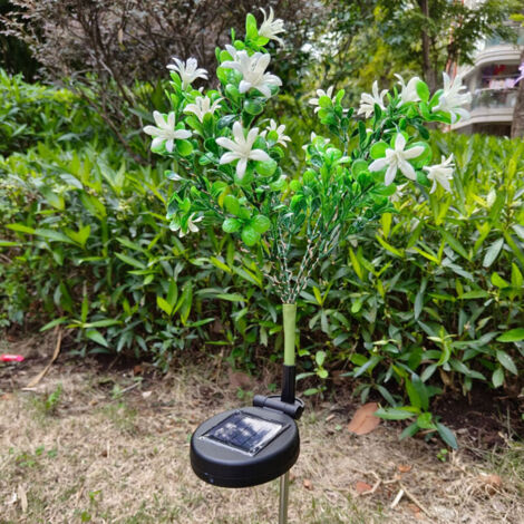 Bardusch - Lot de 2 lampes solaires à piquer pour jardin, lampes solaires d'extérieur, lampes solaires LED pour fleurs///
