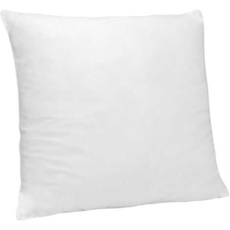 Bardusch-Lot de 2 oreillers fibre 60x60 cm, housse coton anti-acariens, fermeté basse