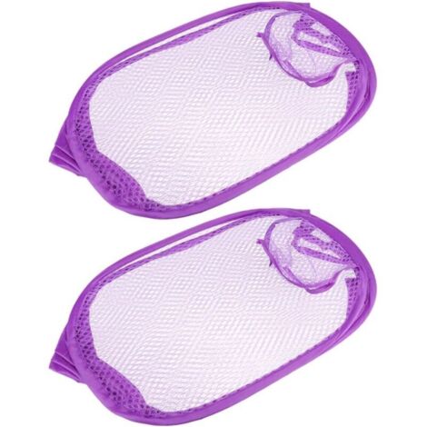 Bardusch-Lot de 2 paniers à linge filet violet résistant à l'abrasion, imperméable et lavable, pour chambre ou voyage