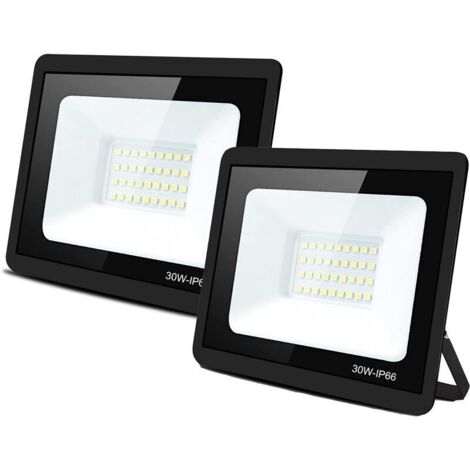 Bardusch-Lot de 2 Projecteurs LED Blanc Froid 30W Extrieur, Projecteur LED tanche IP66 pour Jardin Projecteur Extrieur LED