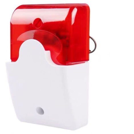 Bardusch – Lot de 2 sirènes stroboscopiques filaires 12V – Alarme sonore 110dB – Lumière rouge LED – Pour sécurité maison, usine, bureau