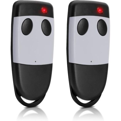 Bardusch-Lot de 2 Telecommande Portail 433,92 MHz, Telecommande Porte de Garage, 2 Canaux, Compatible avec Les S449 QZ1, S449 QZ2, S449 QZ3, S449 QZ4