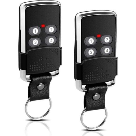 Bardusch-Lot de 2 télécommandes 433 MHz pour porte de garage, porte de garage Hansender, 2 télécommandes de rechange compatibles avec eL11Q, eL12Q, eL13Q, eL17Q eLN, eLC RT1, eLB7Q, eLB7Qk, eLB7Qk2, e