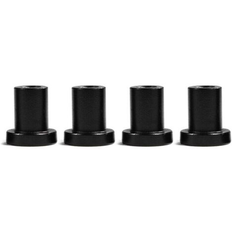 Bardusch - Lot de 4 entretoises pour porte de grange coulissante   Pièces de rechange pour rails de quincaillerie pour porte de grange coulissante, entretoises murales pour rails de quincaillerie pour