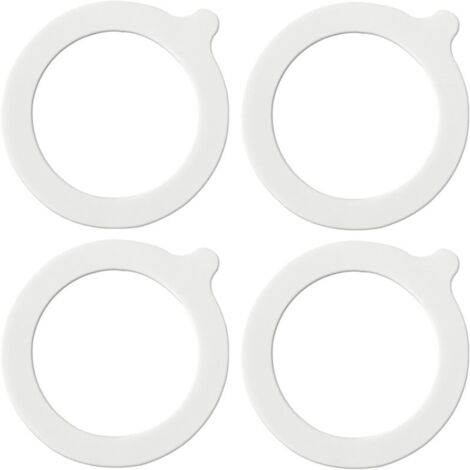 Bardusch Lot de 4 joints d'étanchéité en silicone joints hermétiques de rechange pour bocaux en verre stockage d'aliments intérieur Ø 69 mm extérieur Ø 93 mm