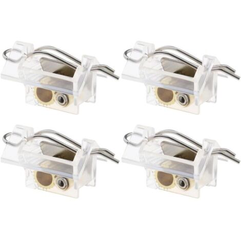 Bardusch Lot de 4 stores avec cordon – mécanisme auxiliaire – pièces détachées pour stores – éléments de décoration intérieure – accessoires décoratifs – transparent