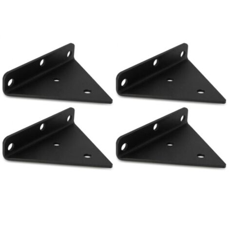 Bardusch-Lot de 4 Support Etagere Triangle, 8CM Supports D'étagère Flottant en Fer, Support Étagère Mural en Métal Pour Étagères Ouvertes de Bricolage
