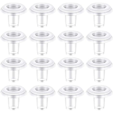 Bardusch Lot de 50 Pièces Accessoires pour Stores Vénitiens Transparents Clips de Store en Plastique Embouts de Fixation Maison Bureau Maintien du Rail Inférieur Stable