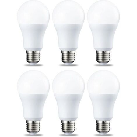Bardusch-Lot de 6 ampoules LED Culot à vis E27 12 W (équivalent 120 W) Blanc froid Intensité non variable