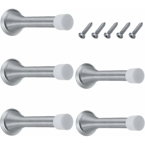 Bardusch-Lot de 6 ressorts bloc porte, butée de porte, arret de porte, butée de porte, butée de porte murale pour la protection des murs et des portes pour la maison, l'école
