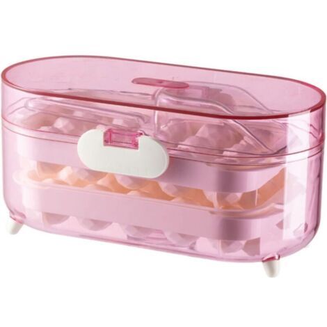 Bardusch - Machine à glaçons double couche en plastique pour la cuisine - Facile à utiliser avec une pelle à glaçons