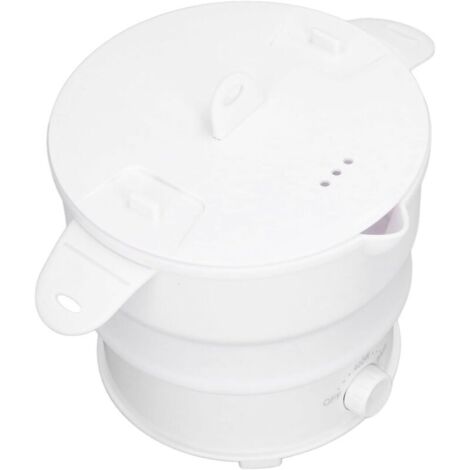 Bardusch - Marmite électrique multifonction 800 W 1,2 L, Cuisinière électrique de voyage portable, Mini cuiseur vapeur pliable, Convient pour la cuisson de nouilles, de fondue chinoise ou pour cuire à