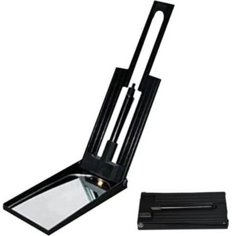 Bardusch Miroir d'inspection Miroir d'inspection télescopique Portable sous véhicule Miroir télescopique Miroir en verre acrylique Batterie à main large angle Miroirs d'inspection à main pour le tube 
