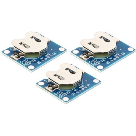 Bardusch - Module de support électrique pour pile bouton CR2032 de 20 mm, 3 pièces