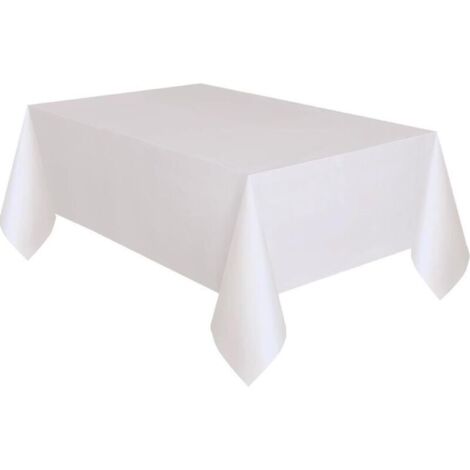 Bardusch-- Nappe en Plastique Blanche 2,74 m x 1,37 m