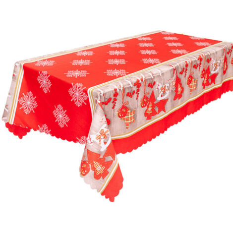Bardusch-Nappe imprimée pour Noël, vacances et hiver, style 2,décorations de Noël exquises