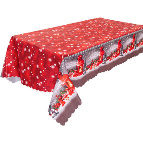 Bardusch-Nappe imprimée pour Noël, vacances et hiver, style 3,décorations de Noël exquises