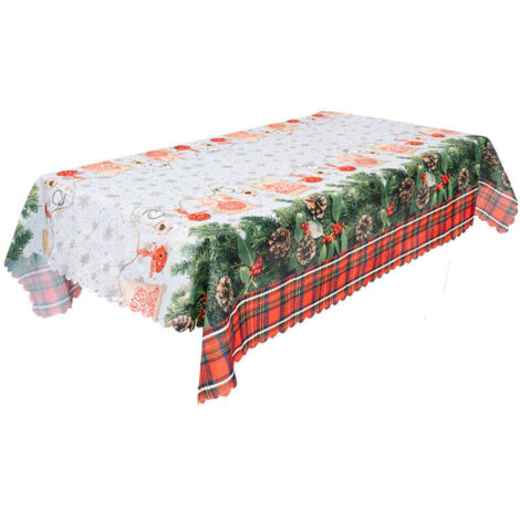 Bardusch-Nappe imprimée pour Noël, vacances et hiver, style 5,décorations de Noël