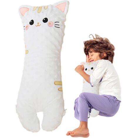 Bardusch-Oreiller couchage côté bébé long peluche douce, compagnon sommeil support sieste confortable