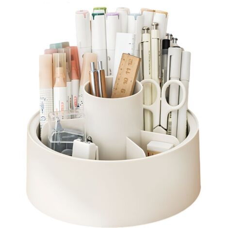 Bardusch-Organisateur de maquillage rotatif à 360°, organisateur de cosmétiques pour salle de bain, organiseur de crayons, cosmétiques pour coiffeuse, chambre, salle de bain.