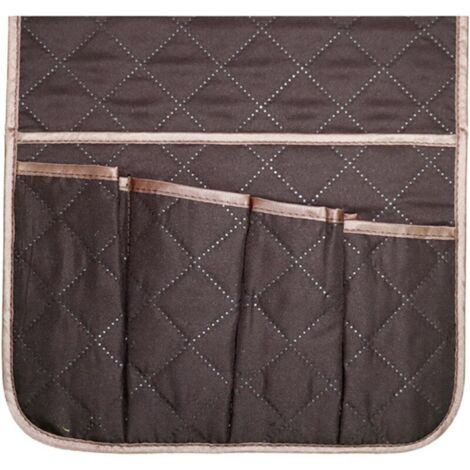 Bardusch-Organiseur accoudoir canapé bordeaux 5 poches, compatible inclinable/fauteuil/rangement TV
