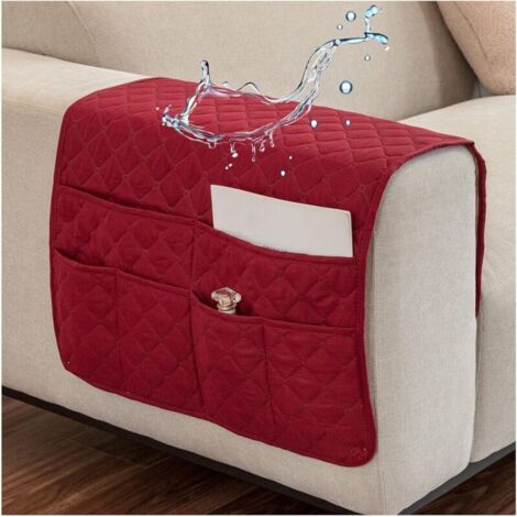 Bardusch-Organiseur imperméable accoudoir canapé, 6 poches pour tablette, téléphone, télécommande