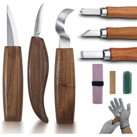 Bardusch-Outils Sculpture Sur Bois, 10pcsCiseaux Bois Outils De Sculpture, Amélioré Ciseaux Bois Pour La Sculpture Sur Bois