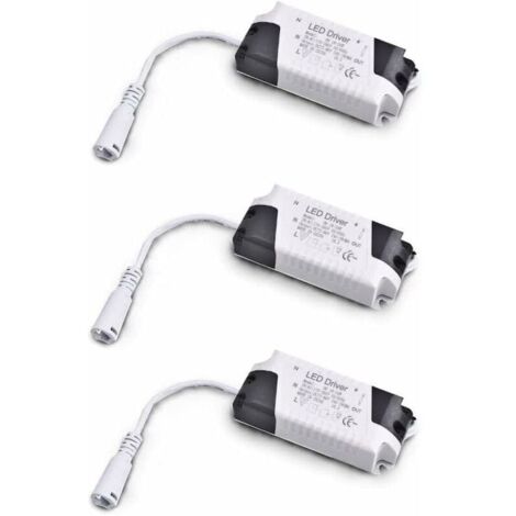 Bardusch-Pack x3 Transformateur Driver 18W 24W DC, entrée multi tension 85 265V Ac 50/60Hz, sortie 36 72 Vdc 240 260 mA. Valable pour remplacer les downlights et autres équipements LED