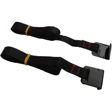 Bardusch-Paire sangles porte-vélo coffre – 100 cm – crochet – compatibilité à vérifier – sécurisation vélo