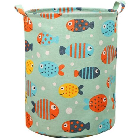 Bardusch-Panier à linge pliable dessin animé panier de rangement panier à linge avec poignées bébé enfant jouet organisateur sac
