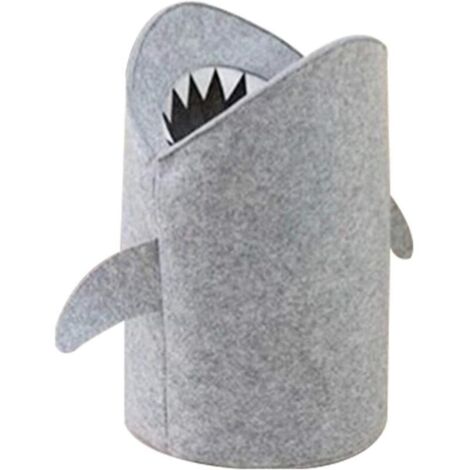 Bardusch-Panier de rangement pliable en feutre, 13" x 21", gris, pour linge, jouets ou vêtements d’enfants