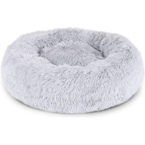 Bardusch-Panier rond pour chien coussin pour chat panier donut Ø 50 cm (M) Gris clair