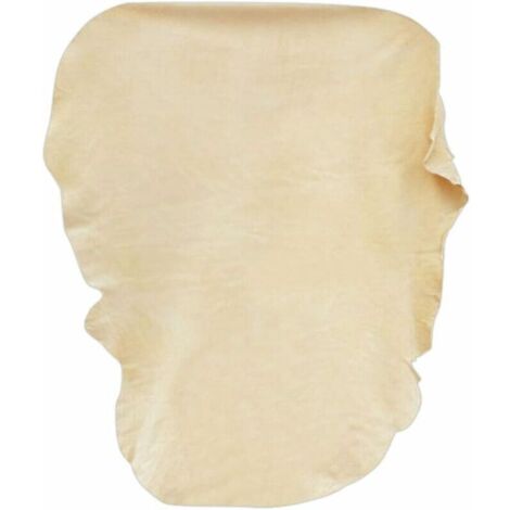 Bardusch-Peau de Chamois Naturelle Voiture XXL/90x60cm, Chamoisée Cuir Véritable Verre Miroir Vitre, Suède Professionnel Efficace Detailing Auto Moto, Anti Rayures Polissage Super Absorbant Séchage