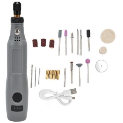 Bardusch-Perceuse électrique - - MRT22DC - 3 vitesses - Batterie 2000mAh - Polissage et gravure