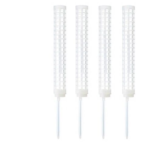 Bardusch-Petites colonnes de mousse pour Monstera deliciosa - colonnes de mousse en plastique empilables et remplissables, paquet de 4 - blanches)