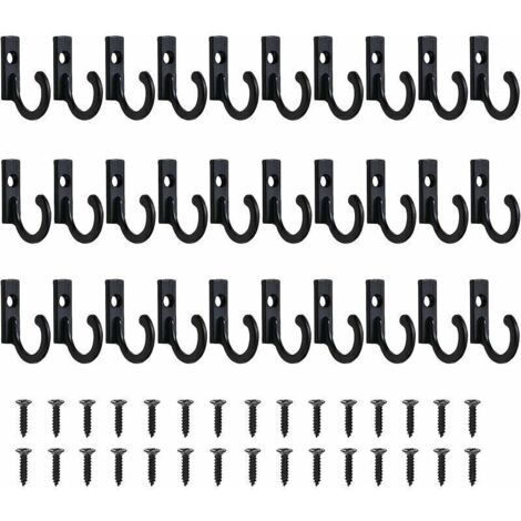 Bardusch-Petits crochets vintage, support mural pour porte-clés, crochets de suspension, crochets à bijoux, crochets à clés pour vêtements, patères, patères avec vis, patères pour montage mural, salle