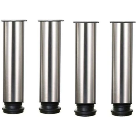 Bardusch-Pied de meuble-Lot de 4 Pieds de meubles de hauteur réglable en acier inoxydable pour canapé table armoires - 20cm
