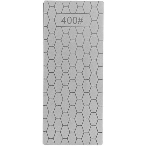 Bardusch-Pierre à aiguiser,Pierre à aiguiser en diamant rectangulaire, plaque d'afftage de couteaux en diamant, pierre à aiguiser, outil de broyeur pour la cuisine grain 400