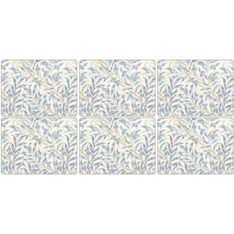 Bardusch-Pimpernel Branche d'osier Bleu Lot de 6 Sets de Table