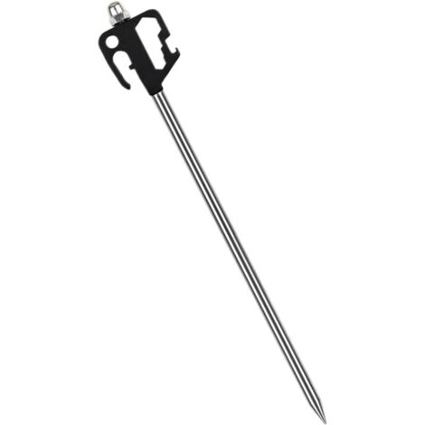 Bardusch-Piquet attache chien acier inox 40x0,9cm, pivotant 360°, antirouille, cour, aventure.