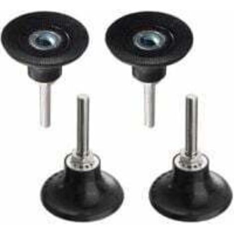 Bardusch-Plateaux de Polissage 50mm Disc Pad Support de Disque Abrasif de Ponçage Mandrin Polissage avec Tige de 1/4 '' Porte-Disque Rondes à Verrouillage Changement Rapide pour Outil Rotatif LO-Ron