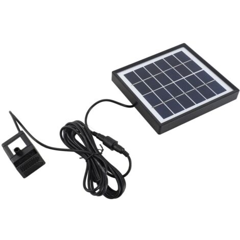 Bardusch - Pompe de fontaine solaire, 6V 1.5W 160L/h PET panneau solaire alimenté, eau réservoir de poissons piscine maison jardin kit d'arrosage, pour bassin de fontaine
