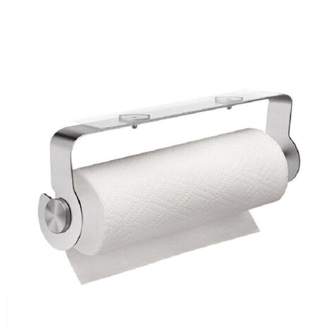 Bardusch-Porte essuie Tout autoadhésif Mural Support essuie Tout Acier Inoxydable Discret pour la Salle de Bain ou de Cuisine pour Les Serviettes en Papier l'aluminium Film Plastique etc