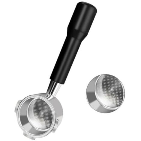 Bardusch-Porte-filtre Philorn sans fond 51 mm à 3 oreilles, avec tamis à café moulu - Compatible avec les machines DeLonghi Dedica EC680/EC685, et tamis en acier inoxydable