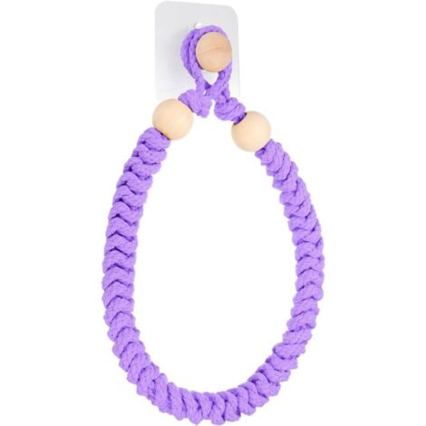 Bardusch-Porte-papier toilette, porte-papier toilette, anneaux muraux pour décoration de salle de bain, violet clair