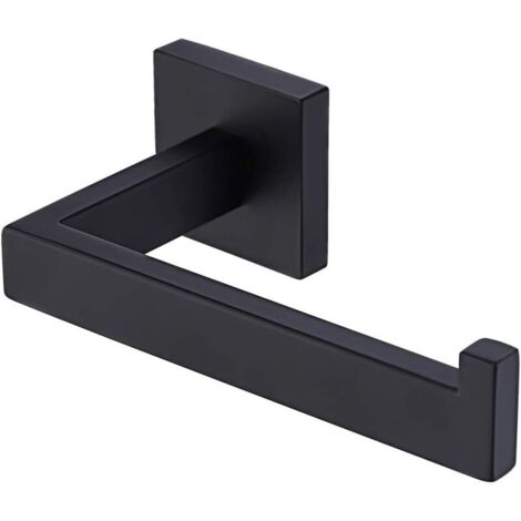 Bardusch-Porte Papier Toilette Support Papier Toilette Mural Porte Rouleau Papier WC Derouleur Acier Inoxydable SUS304 Noir Mat, A2572-BK