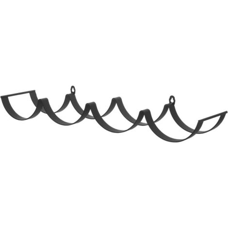 Bardusch-Porte-Papier Toilette Wave Cloud Distributeur De Papier Toilette Mural Noir