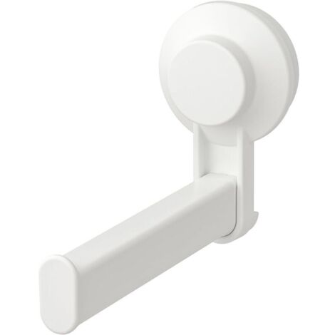Bardusch-Porte-rouleau de papier toilette avec ventouse, blanc